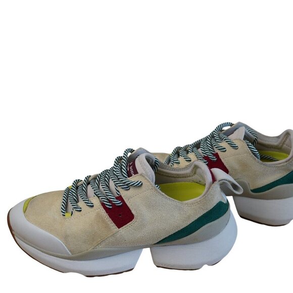 Rag & Bone Womens‎ Manston Runner Chunky Sole Sneakers Beige/Multi Color Suede & - Picture 9 of 13